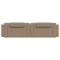 vidaXL Cabecero de cama acolchado cuero sintético capuchino 200 cm vidaXL Cabecero de cama acolchado cuero sintético capuchino 200 cm