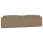 vidaXL Cabecero de cama acolchado cuero sintético capuchino 200 cm vidaXL Cabecero de cama acolchado cuero sintético capuchino 200 cm