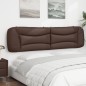 vidaXL Cabecero de cama acolchado cuero sintético marrón 200 cm vidaXL Cabecero de cama acolchado cuero sintético marrón 200 cm