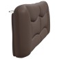 vidaXL Cabecero de cama acolchado cuero sintético marrón 200 cm vidaXL Cabecero de cama acolchado cuero sintético marrón 200 cm