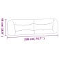 vidaXL Cabecero de cama acolchado cuero sintético marrón 200 cm vidaXL Cabecero de cama acolchado cuero sintético marrón 200 cm