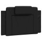 vidaXL Cabecero de cama acolchado cuero sintético negro 80 cm