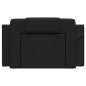 vidaXL Cabecero de cama acolchado cuero sintético negro 80 cm