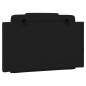vidaXL Cabecero de cama acolchado cuero sintético negro 80 cm