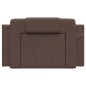 vidaXL Cabecero de cama acolchado cuero sintético marrón 90 cm