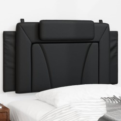 vidaXL Cabecero de cama acolchado cuero sintético negro 100 cm