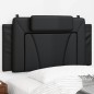 vidaXL Cabecero de cama acolchado cuero sintético negro 100 cm vidaXL Cabecero de cama acolchado cuero sintético negro 100 cm