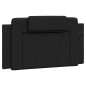 vidaXL Cabecero de cama acolchado cuero sintético negro 100 cm vidaXL Cabecero de cama acolchado cuero sintético negro 100 cm