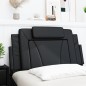 vidaXL Cabecero de cama acolchado cuero sintético negro 100 cm vidaXL Cabecero de cama acolchado cuero sintético negro 100 cm