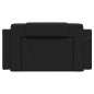 vidaXL Cabecero de cama acolchado cuero sintético negro 100 cm vidaXL Cabecero de cama acolchado cuero sintético negro 100 cm