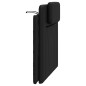 vidaXL Cabecero de cama acolchado cuero sintético negro 100 cm vidaXL Cabecero de cama acolchado cuero sintético negro 100 cm
