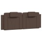 vidaXL Cabecero de cama acolchado cuero sintético marrón 120 cm vidaXL Cabecero de cama acolchado cuero sintético marrón 120 cm