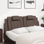 vidaXL Cabecero de cama acolchado cuero sintético marrón 120 cm vidaXL Cabecero de cama acolchado cuero sintético marrón 120 cm