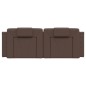 vidaXL Cabecero de cama acolchado cuero sintético marrón 120 cm vidaXL Cabecero de cama acolchado cuero sintético marrón 120 cm
