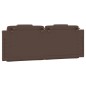 vidaXL Cabecero de cama acolchado cuero sintético marrón 120 cm vidaXL Cabecero de cama acolchado cuero sintético marrón 120 cm