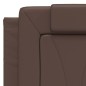 vidaXL Cabecero de cama acolchado cuero sintético marrón 120 cm vidaXL Cabecero de cama acolchado cuero sintético marrón 120 cm