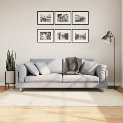vidaXL Alfombra de pelo largo moderna crema 140x200 cm