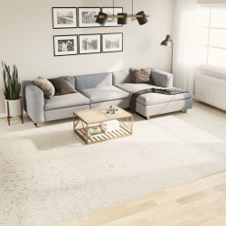 vidaXL Alfombra de pelo largo moderna crema 300x400 cm