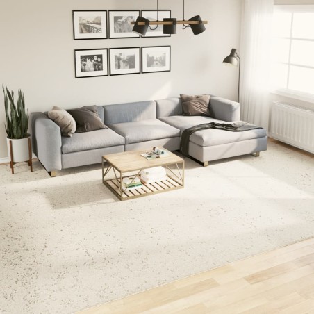 vidaXL Alfombra de pelo largo moderna crema 300x400 cm