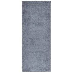 vidaXL Alfombra de pelo largo moderna azul 80x200 cm