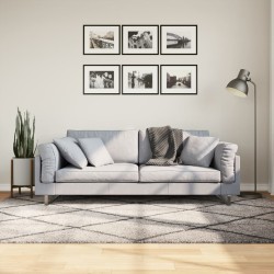 vidaXL Alfombra de pelo largo moderna beige y antracita 160x230 cm