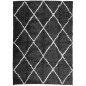 vidaXL Alfombra de pelo largo moderna negro y crema 240x340 cm vidaXL Alfombra de pelo largo moderna negro y crema 240x340 cm