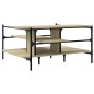 vidaXL Mesa de centro madera ingeniería roble Sonoma 100x100x48,5 cm vidaXL Mesa de centro madera ingeniería roble Sonoma 100x100x48,5 cm
