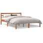 vidaXL Estructura de cama madera maciza pino marrón cera 120x190 cm vidaXL Estructura de cama madera maciza pino marrón cera 120x190 cm