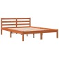 vidaXL Estructura de cama madera maciza pino marrón cera 120x190 cm vidaXL Estructura de cama madera maciza pino marrón cera 120x190 cm