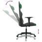 vidaXL Silla gaming de masaje cuero sintético negro y verde vidaXL Silla gaming de masaje cuero sintético negro y verde