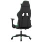 vidaXL Silla gaming de masaje cuero sintético negro y verde vidaXL Silla gaming de masaje cuero sintético negro y verde