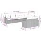 vidaXL Set sofás de jardín 8 piezas y cojines ratán sintético marrón vidaXL Set sofás de jardín 8 piezas y cojines ratán sintético marrón