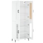 vidaXL Aparador alto madera contrachapada blanco brillo 69,5x34x180 cm vidaXL Aparador alto madera contrachapada blanco brillo 69,5x34x180 cm