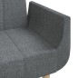 vidaXL Sofá cama de 2 plazas con dos almohadas tela gris claro vidaXL Sofá cama de 2 plazas con dos almohadas tela gris claro