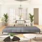 vidaXL Sofá cama de 2 plazas terciopelo gris claro vidaXL Sofá cama de 2 plazas terciopelo gris claro