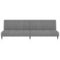 vidaXL Sofá cama de 2 plazas terciopelo gris claro vidaXL Sofá cama de 2 plazas terciopelo gris claro