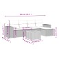 vidaXL Set de sofás de jardín 6 piezas y cojines ratán sintético negro vidaXL Set de sofás de jardín 6 piezas y cojines ratán sintético negro