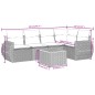 vidaXL Juego de sofás jardín con cojines 6 pzas ratán sintético beige vidaXL Juego de sofás jardín con cojines 6 pzas ratán sintético beige