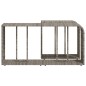 vidaXL Estantes de almacenaje 2 unidades ratán sintético gris vidaXL Estantes de almacenaje 2 unidades ratán sintético gris
