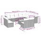 vidaXL Set sofás de jardín con cojines 13 pzas ratán sintético beige vidaXL Set sofás de jardín con cojines 13 pzas ratán sintético beige