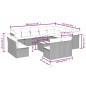vidaXL Set de sofás de jardín y cojines 13 pzas ratán sintético negro vidaXL Set de sofás de jardín y cojines 13 pzas ratán sintético negro