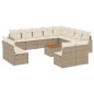 vidaXL Set sofás de jardín con cojines 13 pzas ratán sintético beige vidaXL Set sofás de jardín con cojines 13 pzas ratán sintético beige