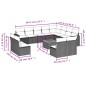 vidaXL Set sofás de jardín con cojines 13 pzas ratán sintético beige vidaXL Set sofás de jardín con cojines 13 pzas ratán sintético beige