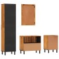 vidaXL Conjunto de armarios de baño 4 piezas madera maciza de acacia vidaXL Conjunto de armarios de baño 4 piezas madera maciza de acacia