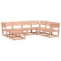 vidaXL Juego de muebles de jardín 7 pzas madera maciza abeto Douglas