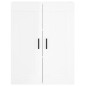 vidaXL Aparador alto madera contrachapada blanco brillo 69,5x34x180 cm vidaXL Aparador alto madera contrachapada blanco brillo 69,5x34x180 cm