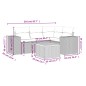 vidaXL Set de muebles de jardín 5 pzas y cojines ratán sintético negro vidaXL Set de muebles de jardín 5 pzas y cojines ratán sintético negro