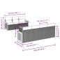 vidaXL Set de sofás de jardín 8 pzas y cojines ratán sintético gris vidaXL Set de sofás de jardín 8 pzas y cojines ratán sintético gris