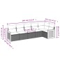 vidaXL Set de muebles de jardín 6 pzas y cojines ratán sintético gris vidaXL Set de muebles de jardín 6 pzas y cojines ratán sintético gris