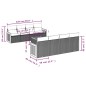 vidaXL Set de sofás de jardín 8 piezas y cojines ratán sintético negro vidaXL Set de sofás de jardín 8 piezas y cojines ratán sintético negro